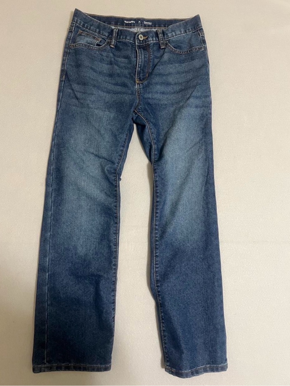 Old Navy Straight Leg Jeans in Dark Blue Wash